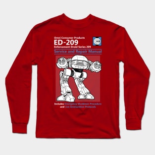 ED-209 Service and Repair Manual Long Sleeve T-Shirt